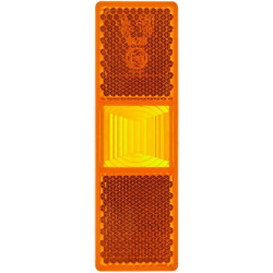Odblask pomarańczowy prostokątny 70x130mm Hella