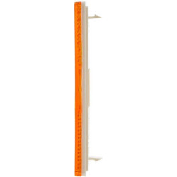 Odblask pomarańczowy prostokątny 70x130mm Hella