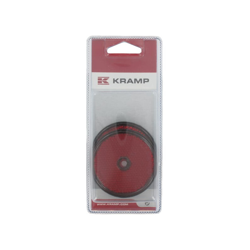 Odblask czerwony fi60mm (2 szt.) Kramp 8716106126132