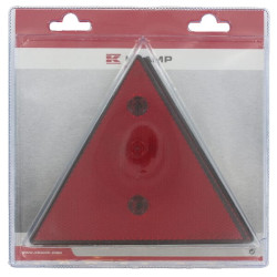 Odblask czerwony trójkątny 190/190mm Kramp 8716106125883