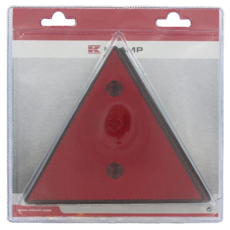 Odblask czerwony trójkątny 190/190mm Kramp 8716106125883
