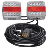 Zestaw lamp LED, tylnych na magnes 12m 12V