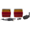 Zestaw lamp bezprzewodowych LED, kwadratowych, 12V, Li-ion, na magnes, wtyczka 7-pin, Kramp