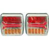 Zestaw lamp LED tylnych, 12-24V z wtyczką 7-pin i przewodem 12.5 m Kramp