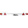 Belka z lampami 1100-1600 mm z trójkątem odblaskowym przewód 7.5 m Kramp 8716106938926