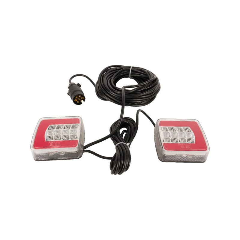 Zestaw lamp LED, tylnych na magnes 12m