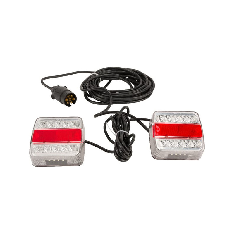 Zestaw lamp LED 12V przykręcanych przewód 7.5 m