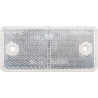 Odblask biały prostokątny 44x94mm z otworami Kramp 8719607096348
