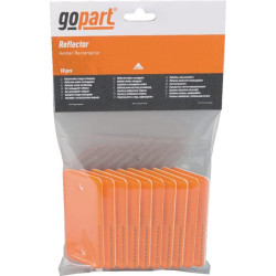 Odblask pomarańczowy prostokątny 44x94mm z otworami Kramp 8719607096331