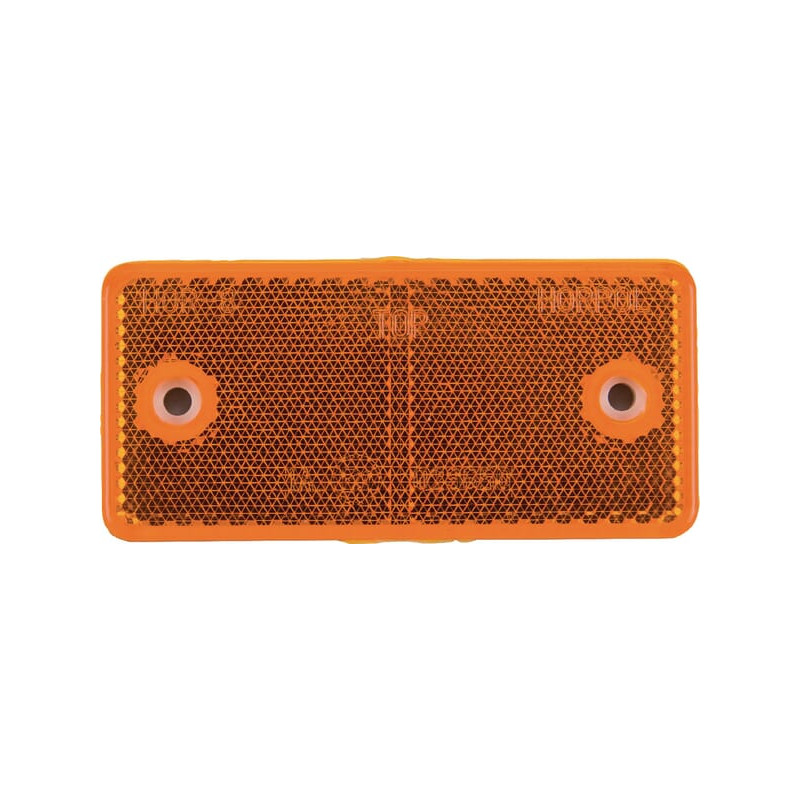 Odblask pomarańczowy prostokątny 44x94mm z otworami Kramp 8719607096331