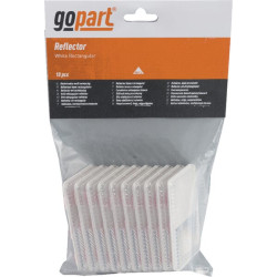 Odblask biały prostokątny 44x94mm przyklejany Kramp 8719607096317
