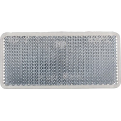 Odblask biały prostokątny 44x94mm przyklejany Kramp 8719607096317
