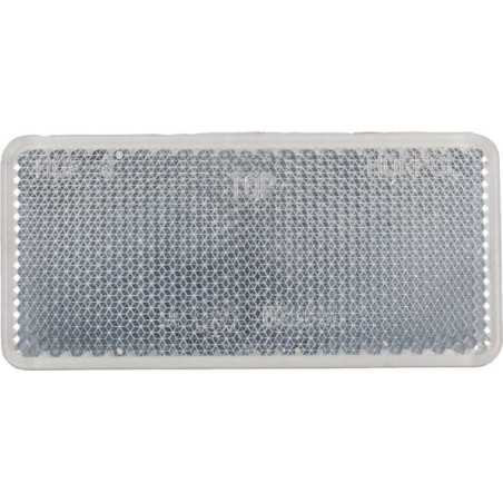 Odblask biały prostokątny 44x94mm przyklejany Kramp 8719607096317