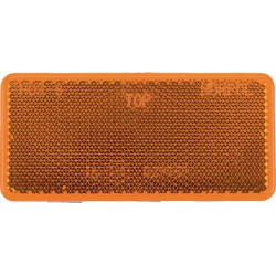 Odblask pomarańczowy prostokątny 44x94mm przyklejany Kramp 8719607096300