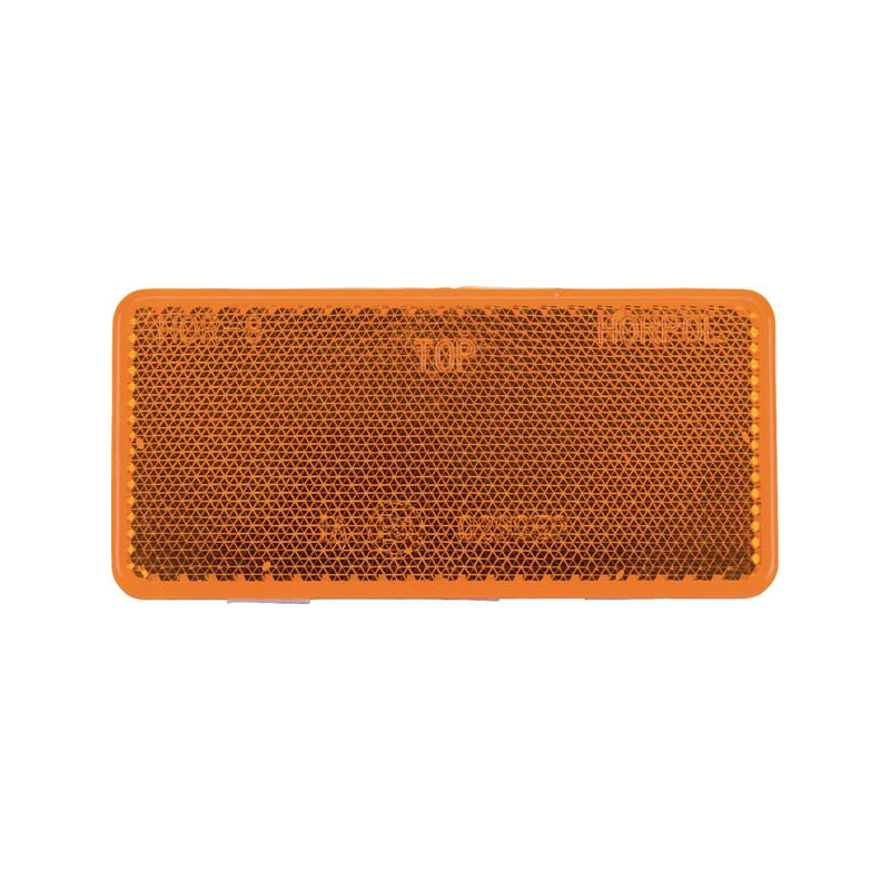Odblask pomarańczowy prostokątny 44x94mm przyklejany Kramp 8719607096300