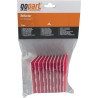 Odblask czerwony prostokątny 44x94mm przyklejany Kramp 8719607096294