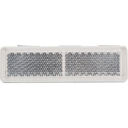 Odblask biały prostokątny 20x39mm przyklejany Kramp 8719607096287