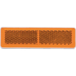 Odblask pomarańczowy prostokątny 20x69mm przyklejany Kramp 8719607096270