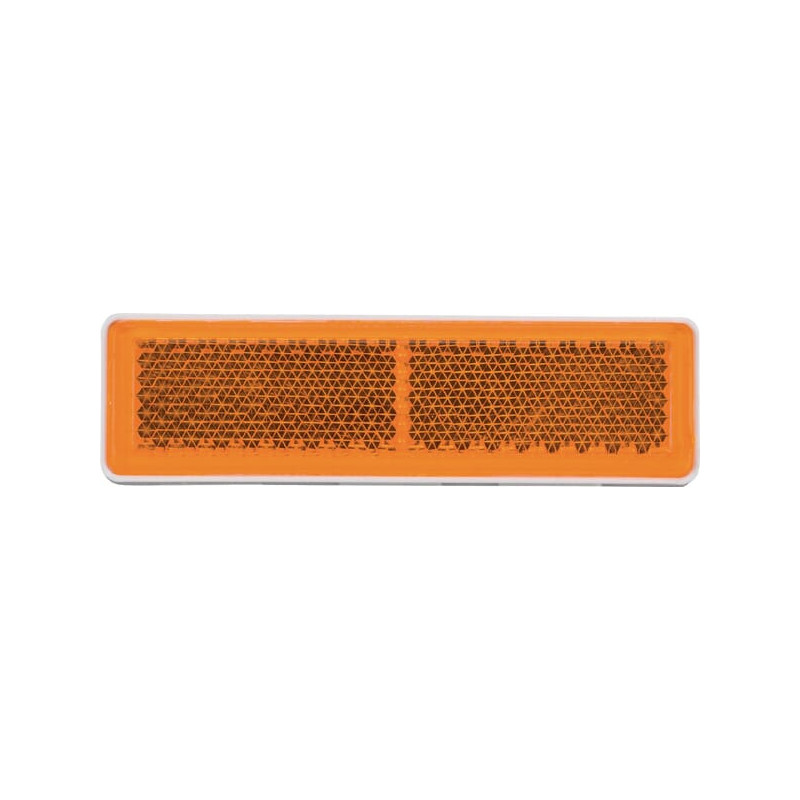 Odblask pomarańczowy prostokątny 20x69mm przyklejany Kramp 8719607096270