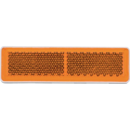 Odblask pomarańczowy prostokątny 20x69mm przyklejany Kramp 8719607096270