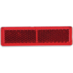 Odblask czerwony prostokątny 20x69mm przyklejany Kramp 8719607096263