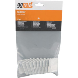 Odblask biały prostokątny 39x40mm przyklejany Kramp 8719607096256
