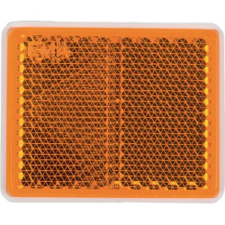 Odblask pomarańczowy prostokątny 39x48mm przyklejany Kramp 8719607096249