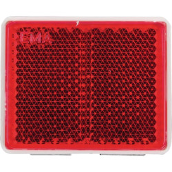 Odblask czerwony prostokątny 39x40mm przyklejany Kramp 8719607096232