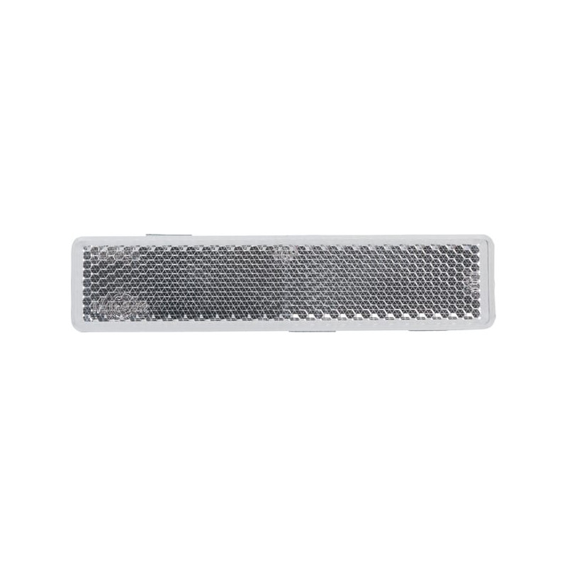 Odblask biały prostokątny 24x105mm przyklejany Kramp 8719607096225