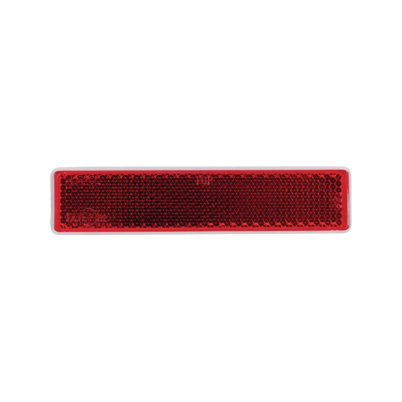 Odblask czerwony prostokątny 24x105mm przyklejany Kramp 8719607096201