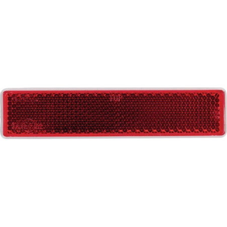 Odblask czerwony prostokątny 24x105mm przyklejany Kramp 8719607096201