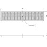 Odblask czerwony prostokątny 24x105mm przyklejany Kramp 8719607096201