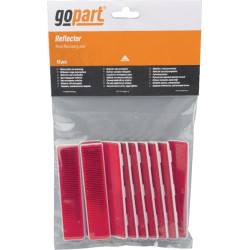 Odblask czerwony prostokątny 24x105mm przyklejany Kramp 8719607096201