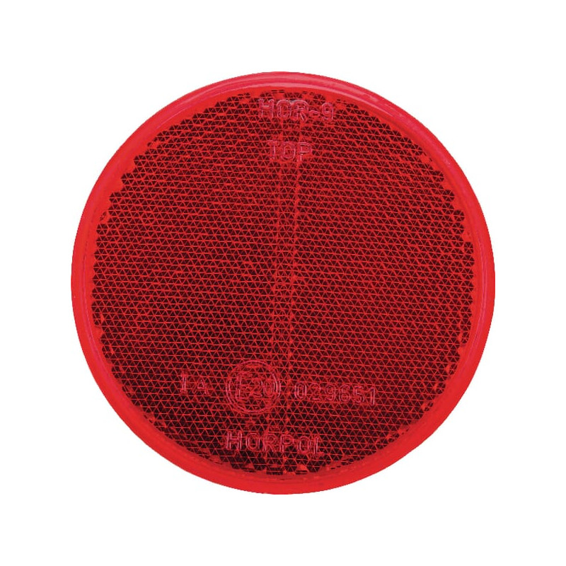 Odblask czerwony fi75mm ze śrubą czerwony, 75 mm Kramp 8719607096140