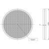 Odblask pomarańczowy fi75mm przyklejany Kramp 8719607096126