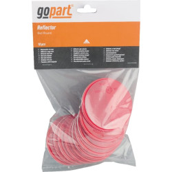 Odblask czerwony fi75mm przyklejany Kramp 8719607096119