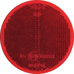 Odblask czerwony fi75mm przyklejany Kramp 8719607096119