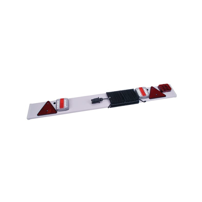 Belka z lampami 1215mm LED z trójkątem odblaskowym i światłem przeciwmgielnym 12m Kramp 8716106080076