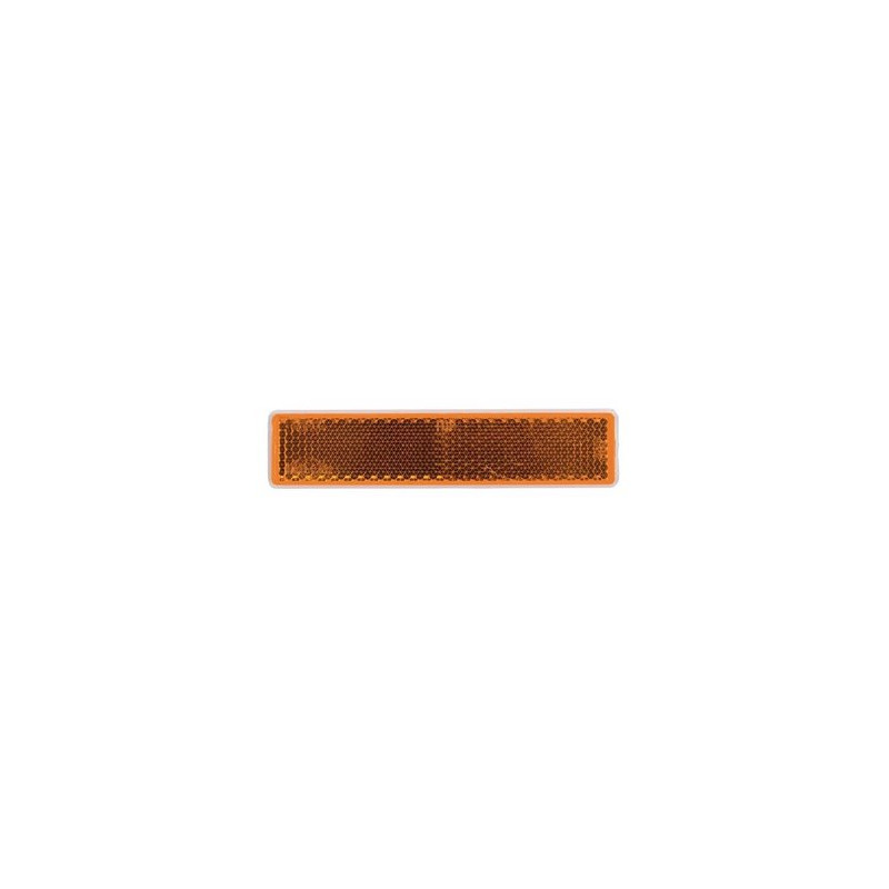 Odblask pomarańczowy prostokątny 24x105mm przyklejany
