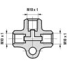 Trójnik (M10x1/M10x1)