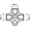 Trójnik (M12x1/M12x1)