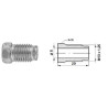 Złącze GZ fi5 M10x1,25 SW10, L-20mm