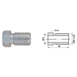 Złącze GZ przewodu hamulcowego (10 szt.) (dł.: 18mm 3/8x24UNF)