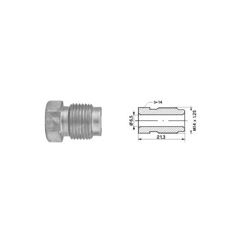 ZŁĄCZKI (średnica gwintu: 6,5mm dł.: 21,3mm, M14x1,25)