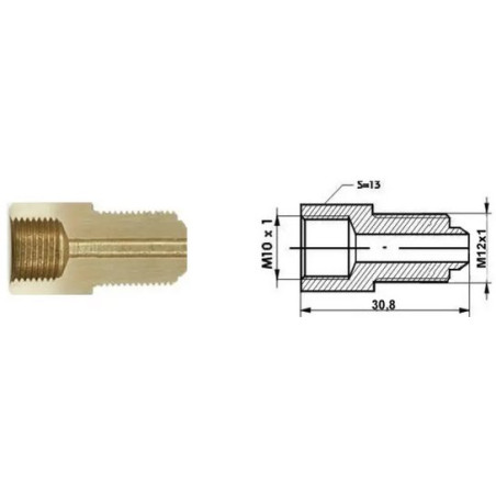 REDUKCJE (dł.: 30,8mm, M10x1/M12x1)
