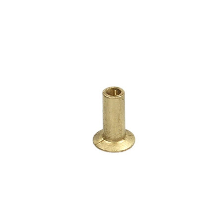 Nit okładziny mosiężny drążony 6,35x16mm (100 szt.) 
