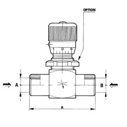 Zawór dławiący FPB M-08-PV-P-V-1/2" BSP