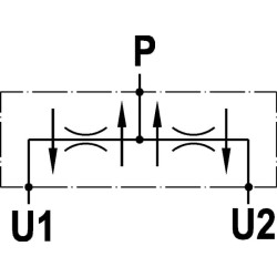 Rozdzielacz przepływu 3/4"x1/2" 75-100 l/min