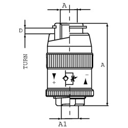 Zawór dławiąco-zwrotny FPUM S-08-D-1/2"