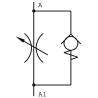 Zawór dławiąco-zwrotny FPUM S-08-D-1/2"